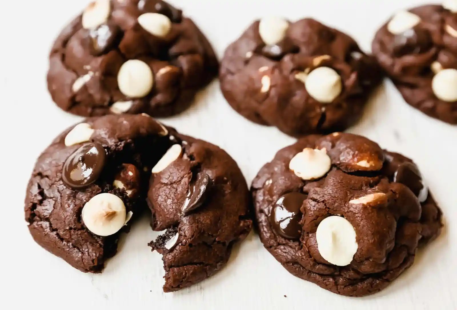 Bakery-Style Chocolate White Chocolate Chip Cookies Soft, thick, and chewy chocolate cookies with white chocolate chunks. This cookie is for chocolate lovers!