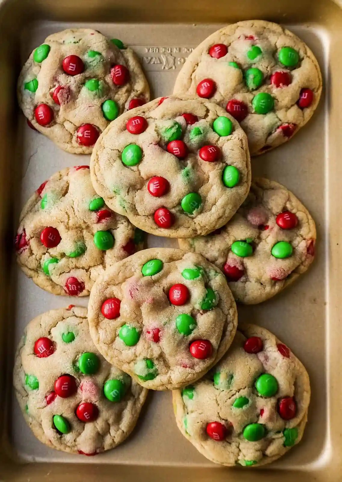 Soft, chewy M & M Cookies are the perfect Christmas cookie. This is the best M & M cookie recipe!