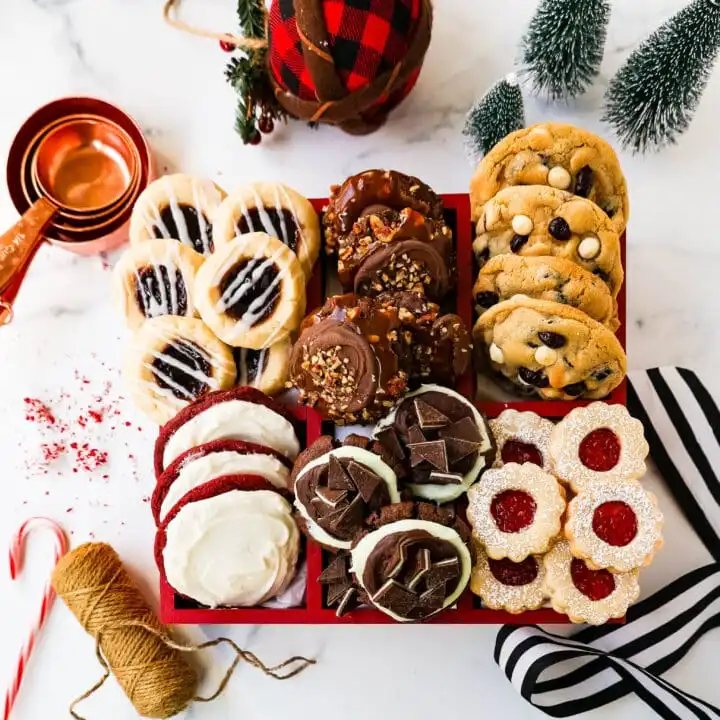 Christmas Cookie Box. A box filled with Christmas Cookies.
