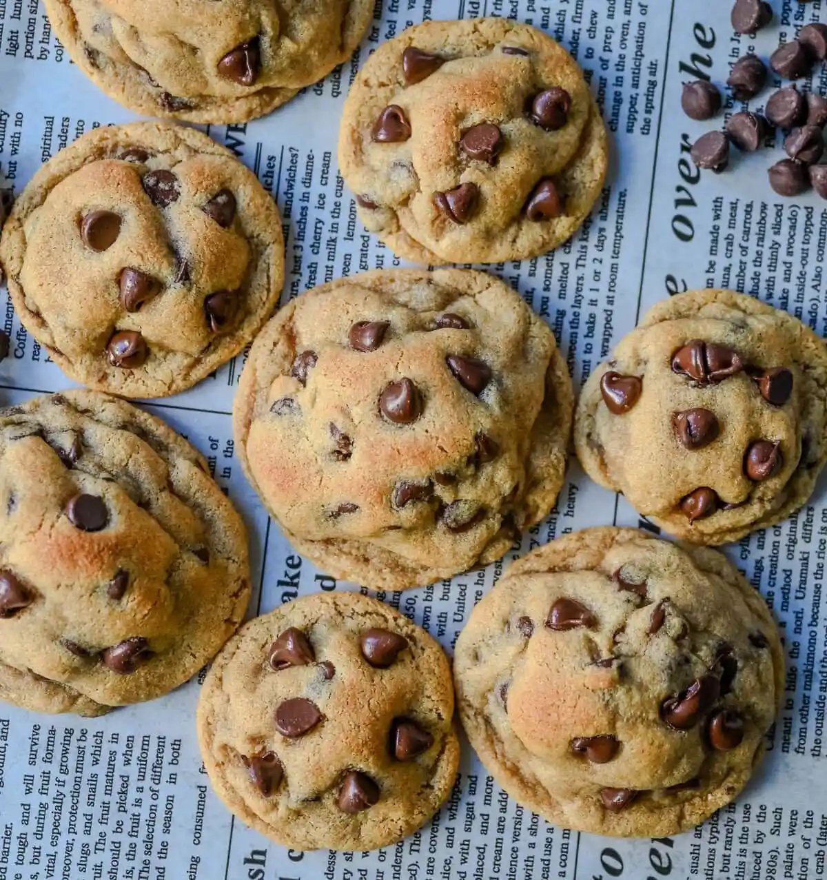 These chewy almond flour chocolate chip cookies are soft in the middle, crisp on the edges, and filled with chocolate chips. These gluten-free chocolate chip cookies are flourless making them the perfect gluten free cookie that still tastes absolutely delicious. You will love this soft and chewy gluten-free chocolate chip cookie recipe!