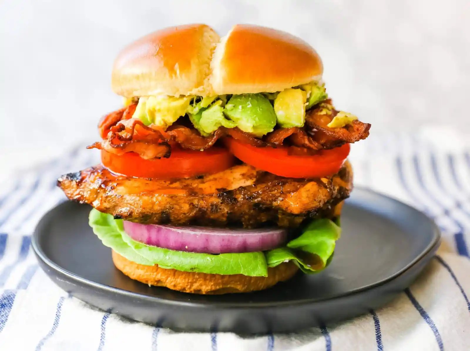 Avocado Bacon Grilled Chicken Sandwich
