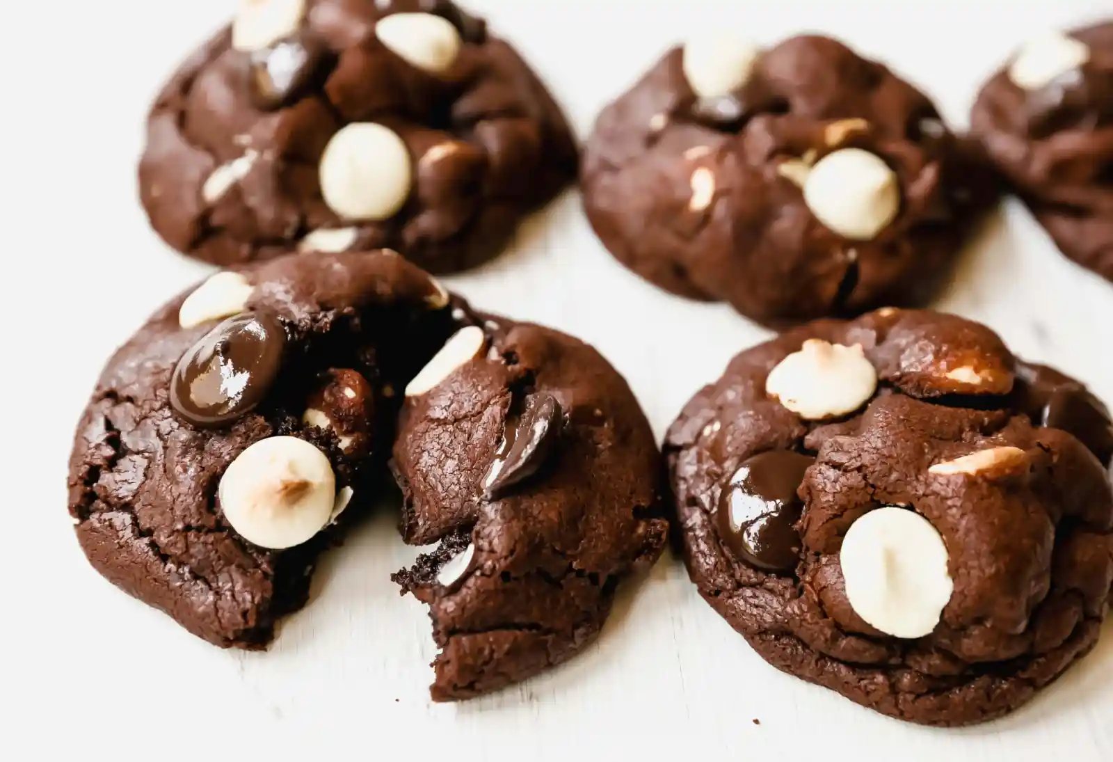 Bakery-Style Chocolate White Chocolate Chip Cookies Soft, thick, and chewy chocolate cookies with white chocolate chunks. This cookie is for chocolate lovers!