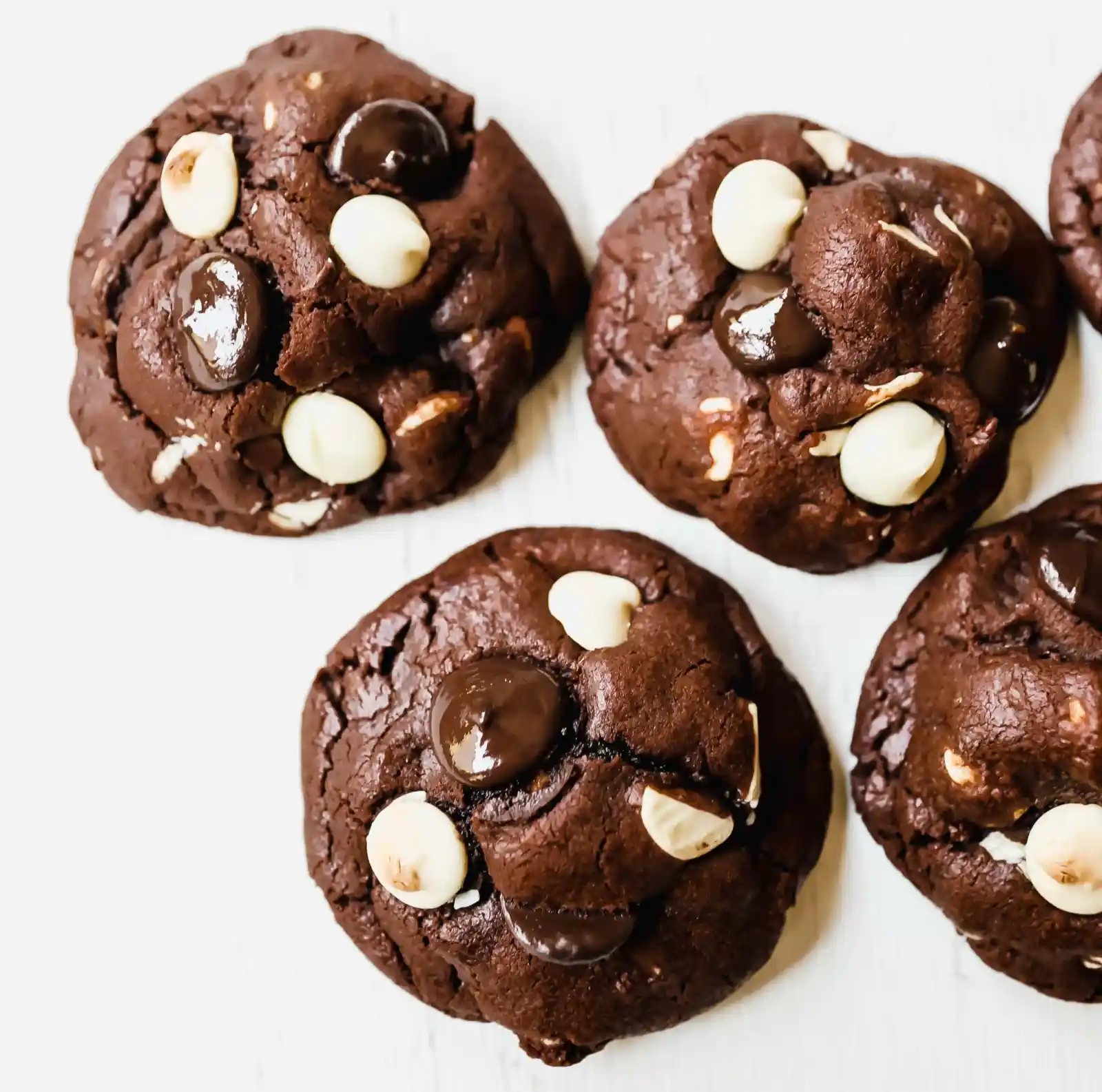 Bakery-Style Chocolate White Chocolate Chip Cookies Soft, thick, and chewy chocolate cookies with white chocolate chunks. This cookie is for chocolate lovers!