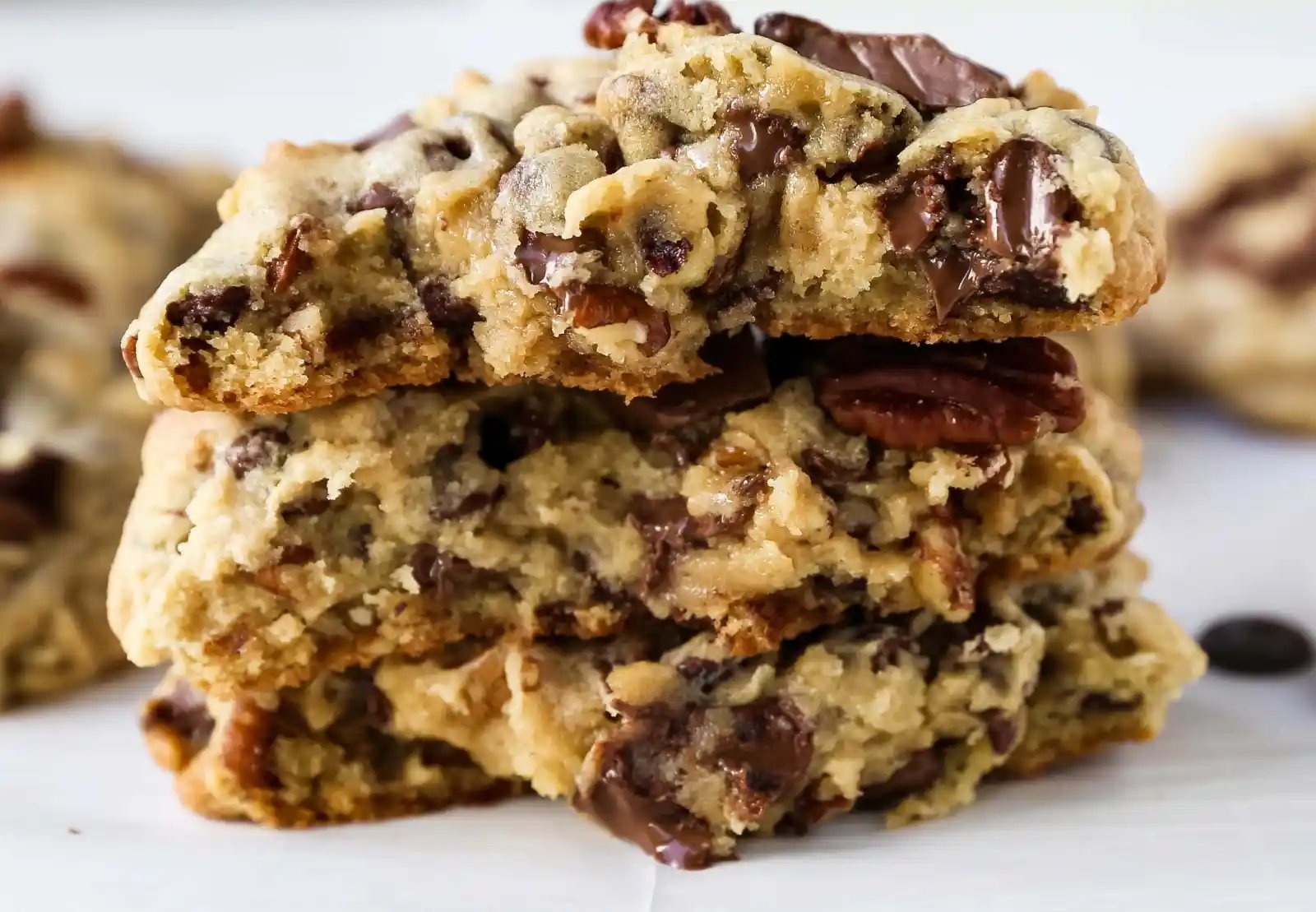 Bakery-Style Milk Chocolate Pecan Cookies