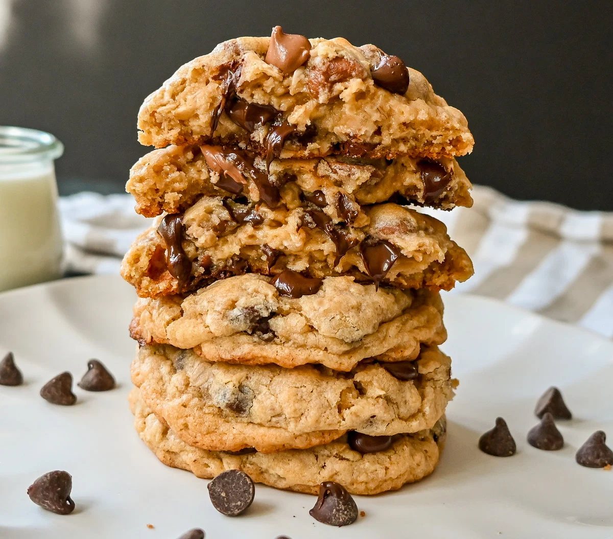 Bakery Style Oatmeal Chocolate Chip Cookies