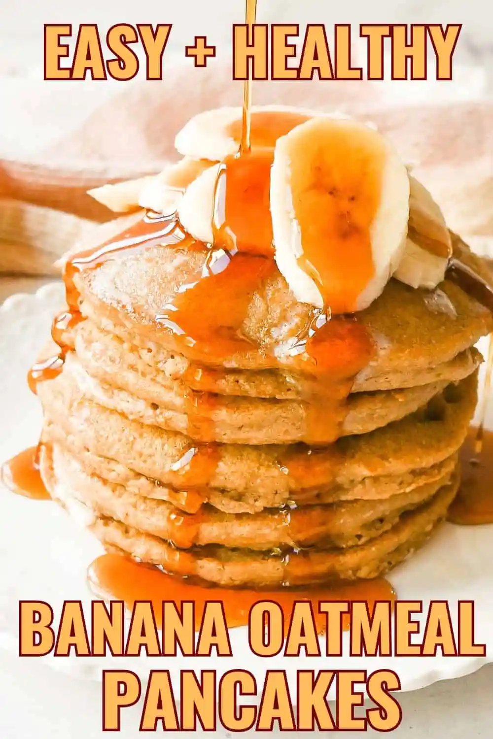Healthy Banana Oatmeal Pancakes. Banana and Oatmeal Pancakes are delicious healthy pancakes that are gluten-free, dairy-free, and sugar-free. You won't miss any of it! These are the best healthy pancakes have zero butter or oil in them. These light and fluffy gluten-free pancakes will keep you full and satisfied without all of the fillers. These Banana Oat Pancakes are whipped up in a blender in no time at all. You won't believe how good they taste!