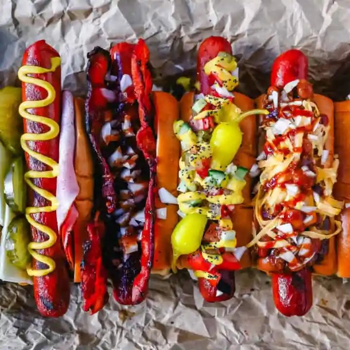 How to create the ultimate Gourmet Hot Dogs with all of the delicious hot dog toppings. You can create famous hot dogs such as Chicago Dogs, Chili Dogs, and even BBQ Bacon Dogs. Tips on how to turn an ordinary hot dog into the most flavorful hot dog you will ever eat!