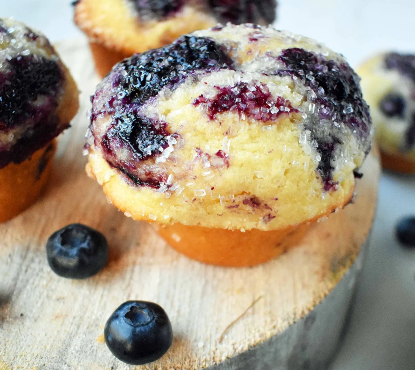 Best Blueberry Muffins by Modern Honey. The perfect blueberry muffin recipe using both butter and oil, buttermilk, and fresh blueberries.