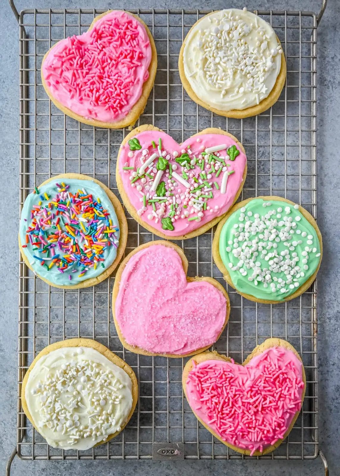 If you are looking for the best soft sugar cookies with frosting, this is the recipe you’ll come back to again and again. These frosted sugar cookies topped with cream cheese frosting bake up perfectly tender and stay soft for days.