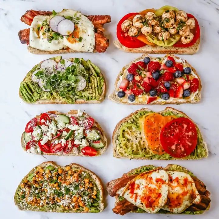 Gourmet Toast Ideas are perfect for quick lunches or for serving at a party. Avocado Toast topping ideas and suggestions for what to put on top of avocado toast.