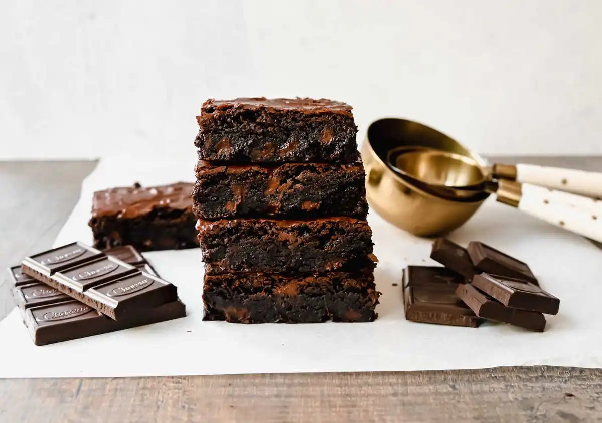 Brown Butter Brownies. The most fudgy, chewy chocolate brownies made with brown butter to make them even better! Everyone always asks for this easy homemade brownie recipe.