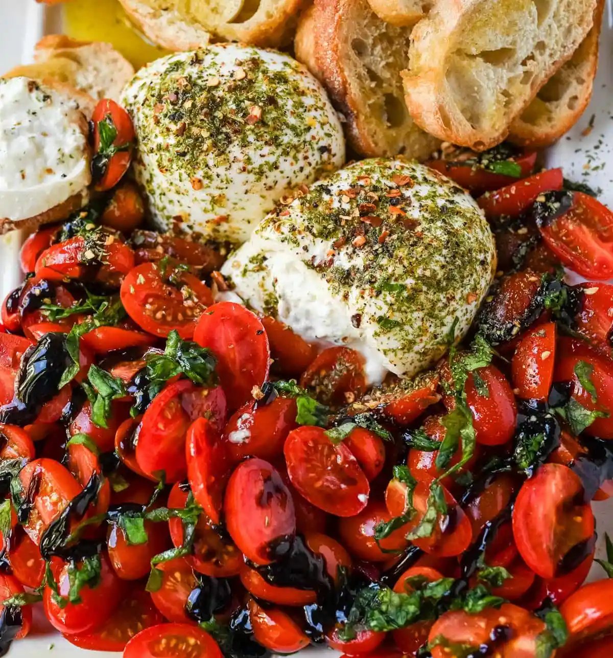 Burrata Caprese Tomato Salad