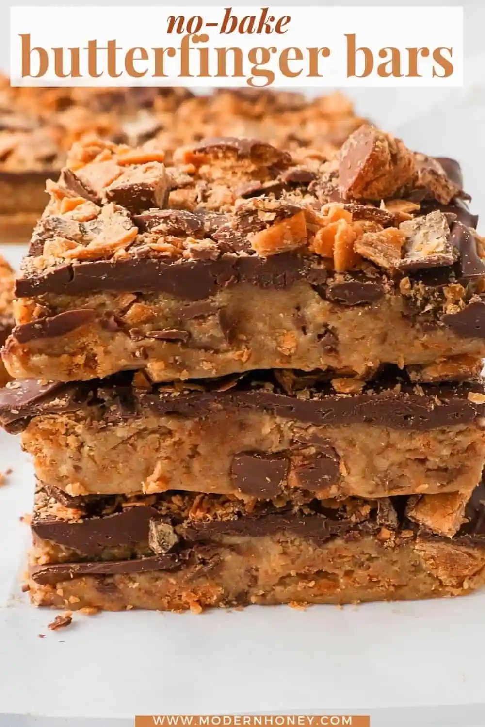 No Bake Butterfinger Bars