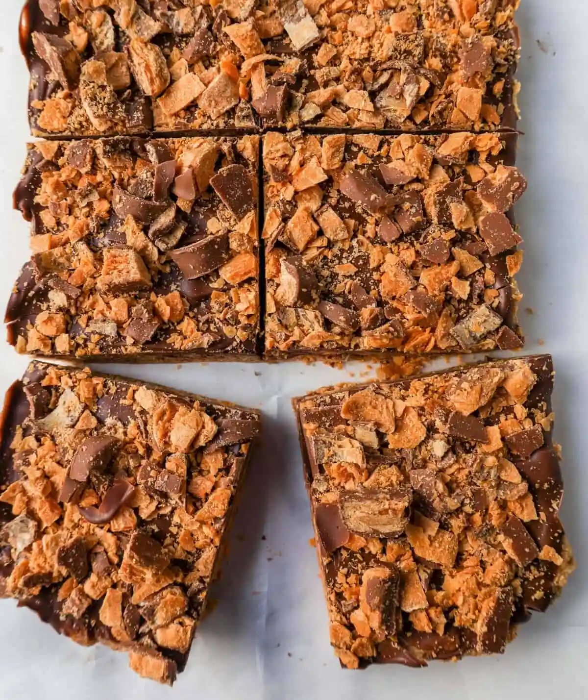 Butterfinger Bars Close Up