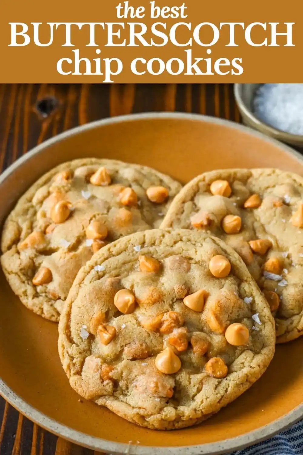 Butterscotch Chip Cookies. These soft butterscotch cookies with crispy edges and perfectly chewy on the inside filled with rich, buttery butterscotch chips. This salty and sweet cookie will definitely be a favorite!