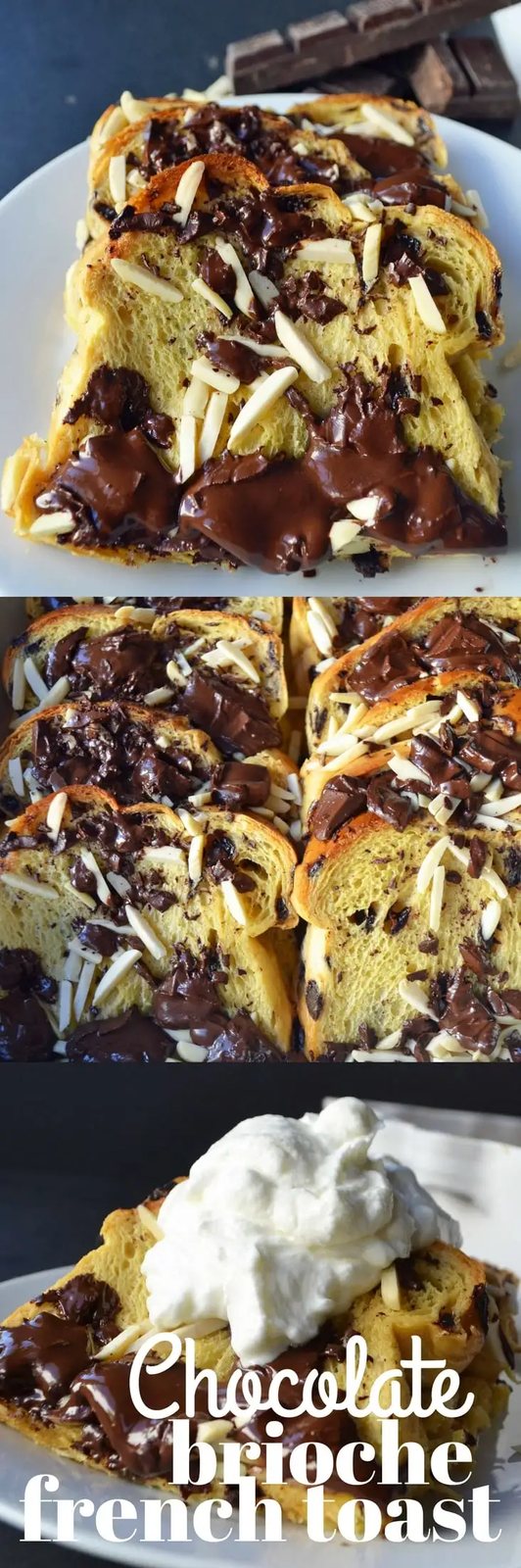 Chocolate Almond Brioche French Toast by Modern Honey.