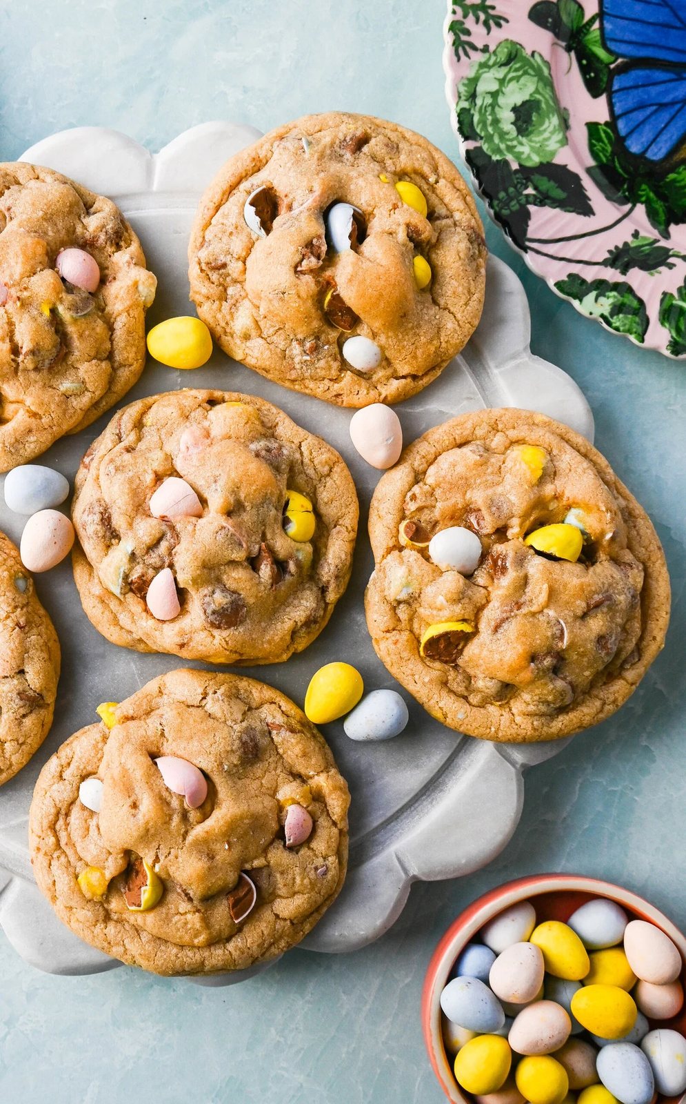 Chocolate Cadbury Egg Cookies