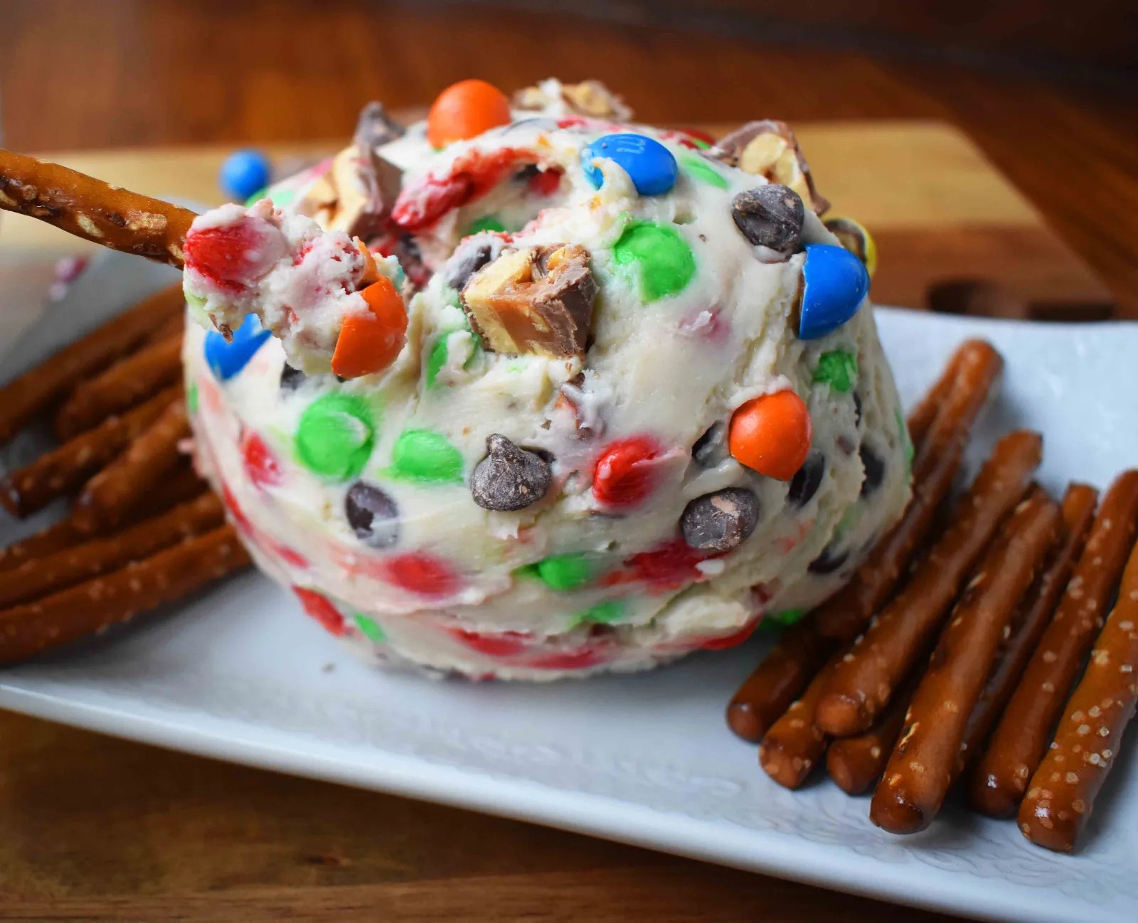 Chocolate Candy Bar Cheese Ball