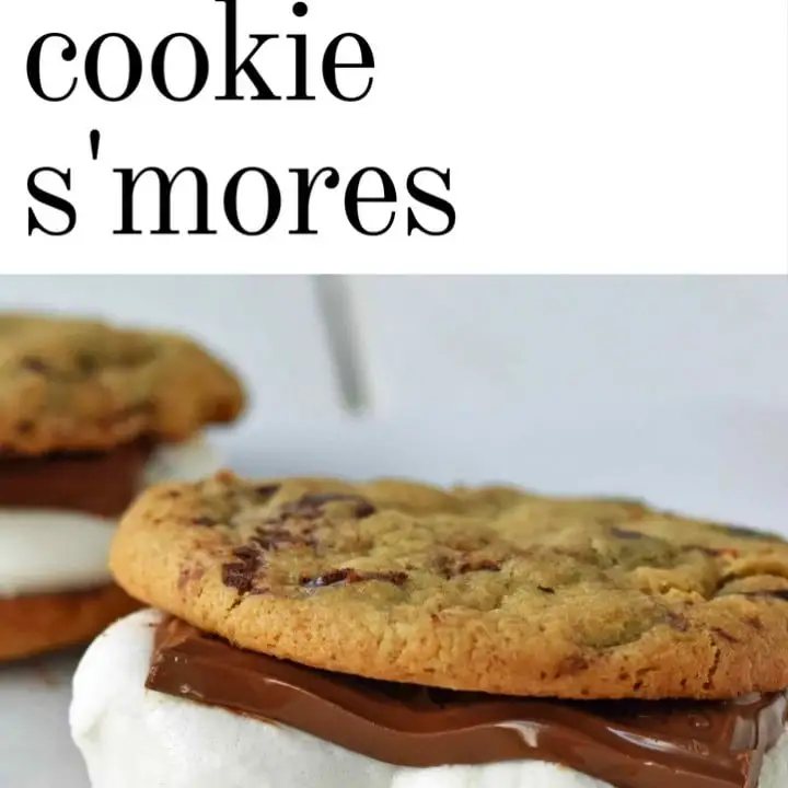 Chocolate Chip Cookie S'mores. Warm, homemade chocolate chip cookies sandwiched with melted toasted marshmallow and rich milk chocolate. The ultimate s'mores. www.modernhoney.com
