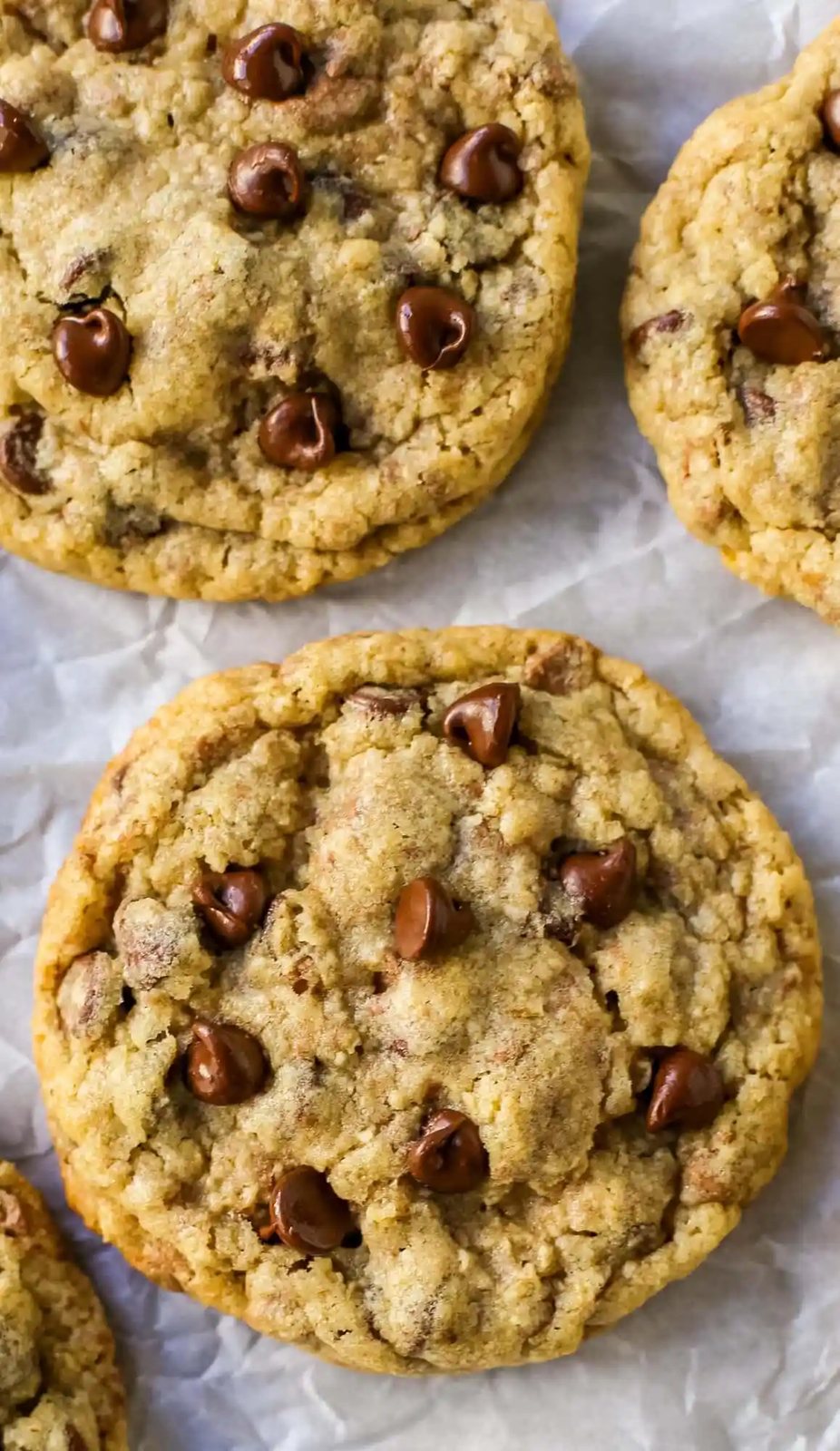 This Chocolate Chip Oatmeal Cookie Recipe was made famous from the Milk&Cookies Bakery in New York City. It has soft and chewy centers, with crisp edges, and ground oats for the perfect texture.