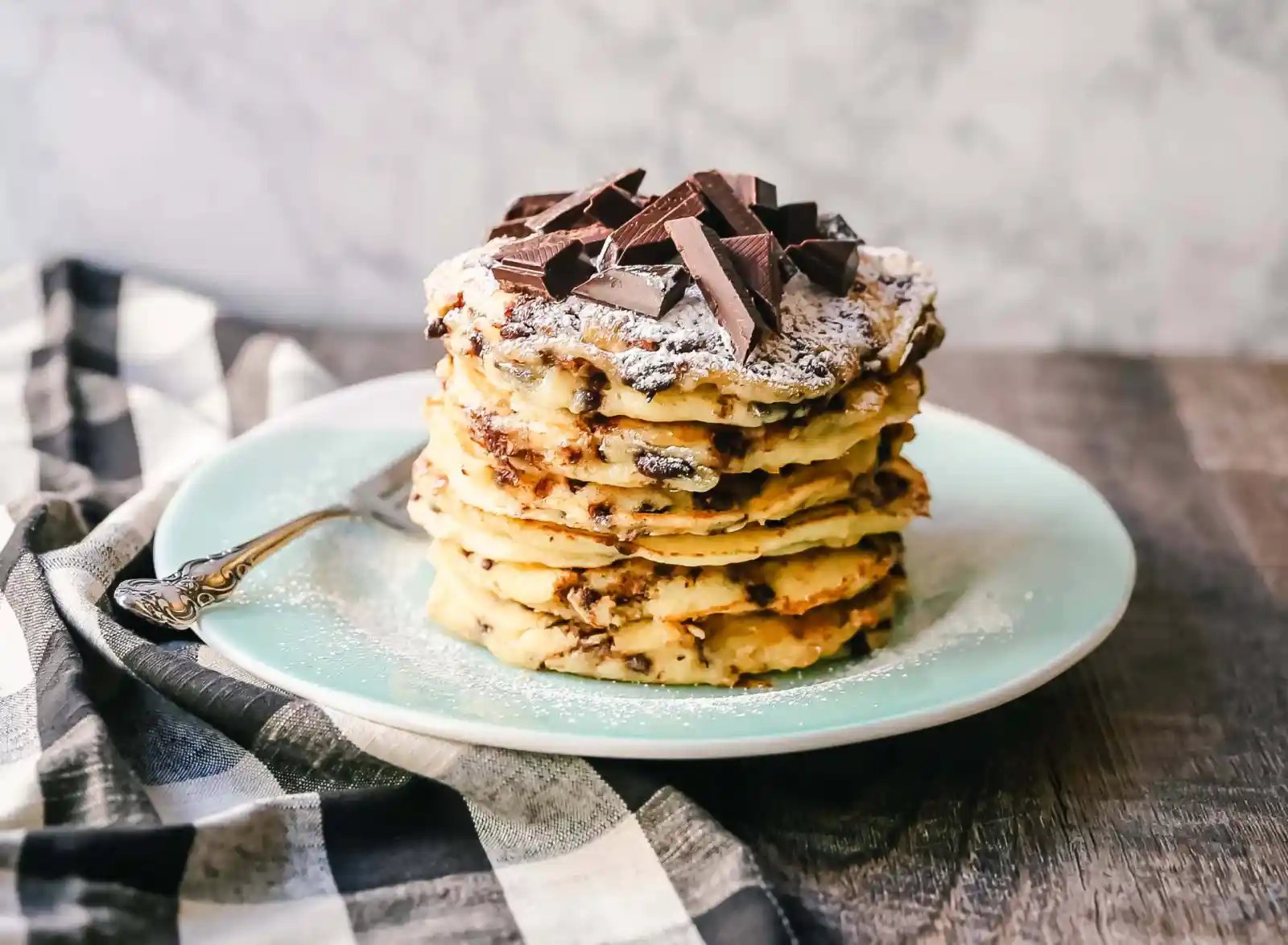 Chocolate Chip Ricotta Pancakes