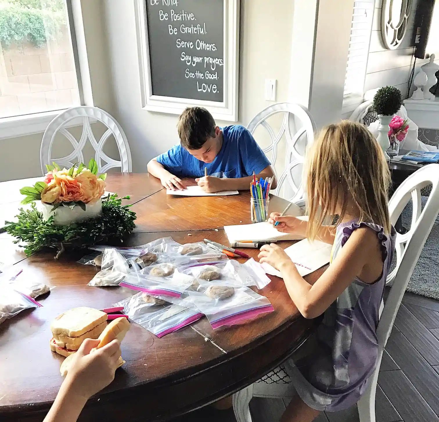 Bake Some Good. Making lunch bags to deliver to the homeless in the streets of Phoenix. #BakeSomeGood