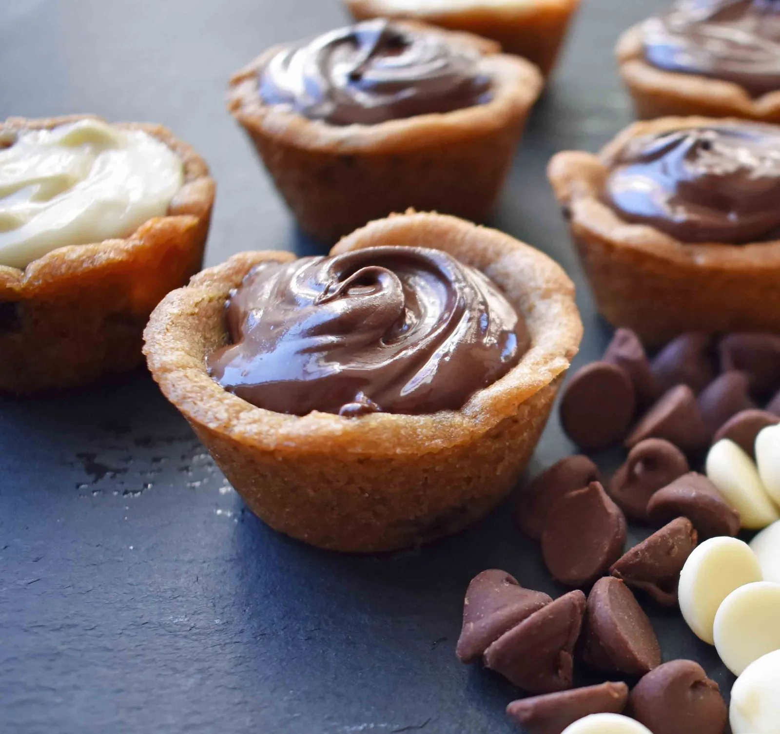 Chocolate Ganache Filled Cookie Cups by Modern Honey