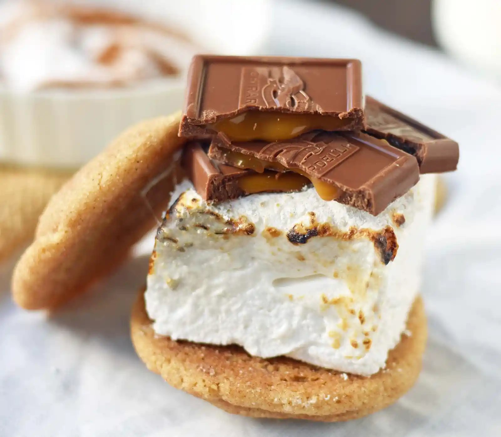 Chocolate Sea Salt Caramel Smores