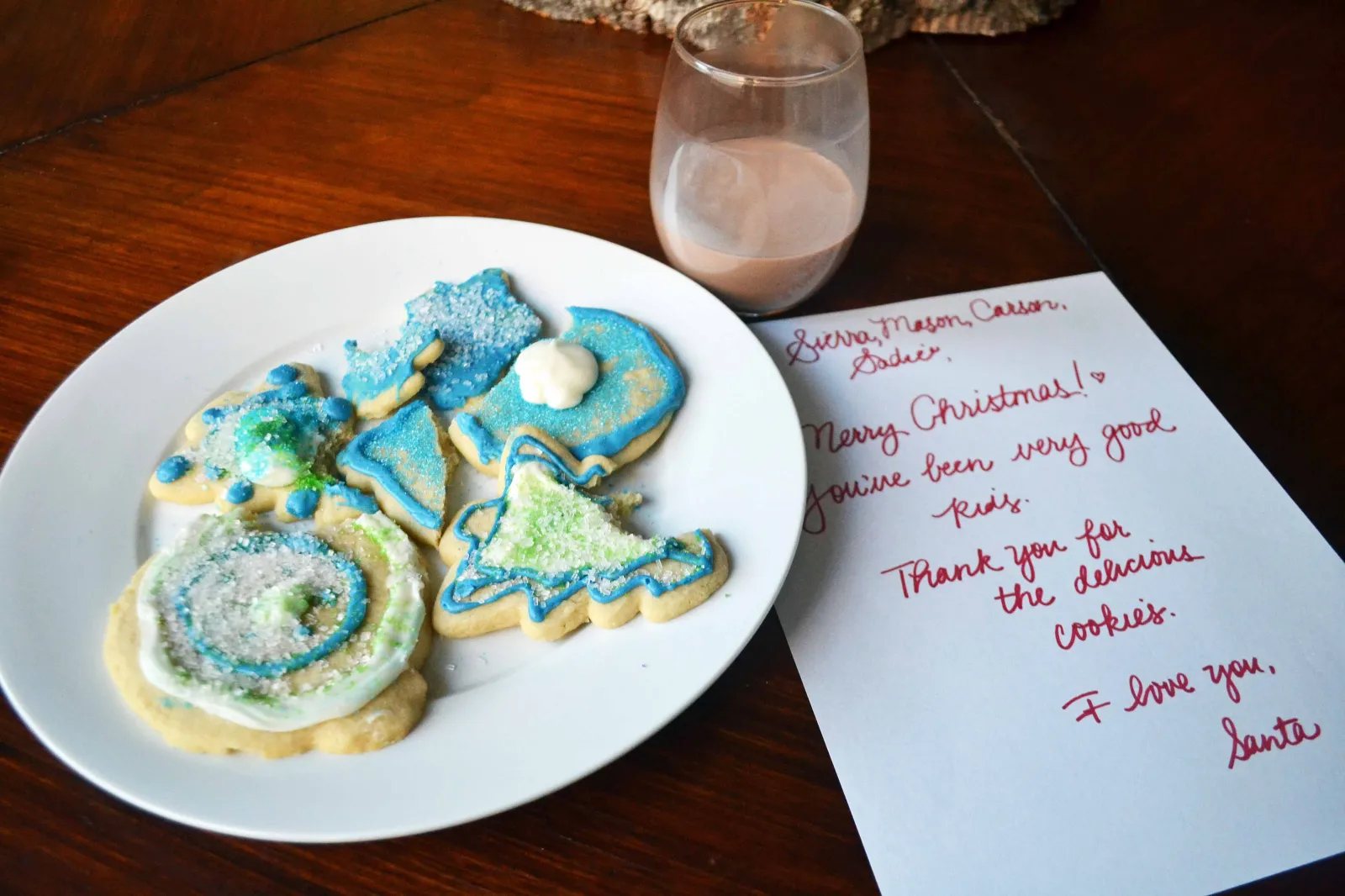 Christmas Bucket List. 10 Ways to Feel the Christmas Spirit by Modern Honey. Santa Christmas Cookies