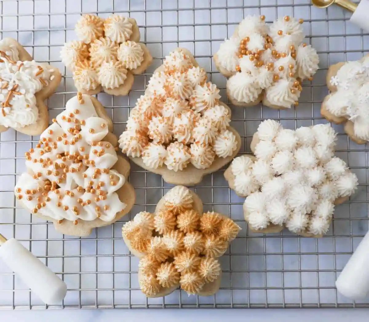 Soft, chewy homemade Christmas Sugar cookies with buttercream frosting. This is the best cut out sugar cookie recipe!