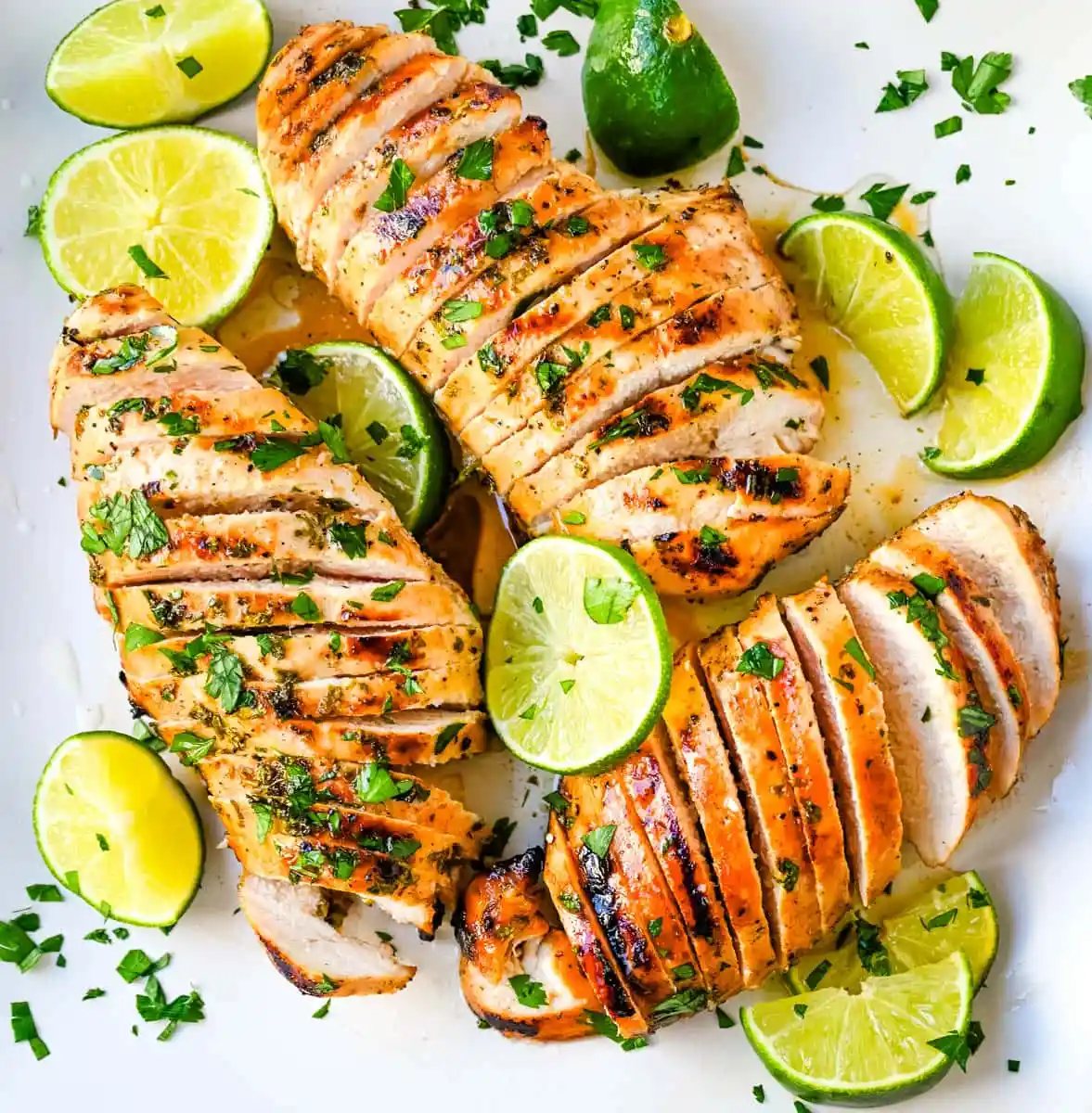Cilantro Lime Chicken Marinade. This juicy, flavorful, tender Cilantro Lime Chicken is marinated in a zesty marinate and grilled until perfectly juicy. This fresh cilantro lime chicken will be your favorite summertime dish!