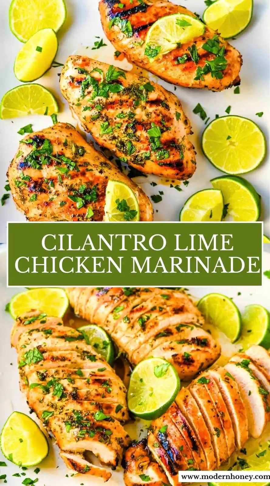 Cilantro Lime Chicken Marinade. This juicy, flavorful, tender Cilantro Lime Chicken is marinated in a zesty marinate and grilled until perfectly juicy. This fresh cilantro lime chicken will be your favorite summertime dish!