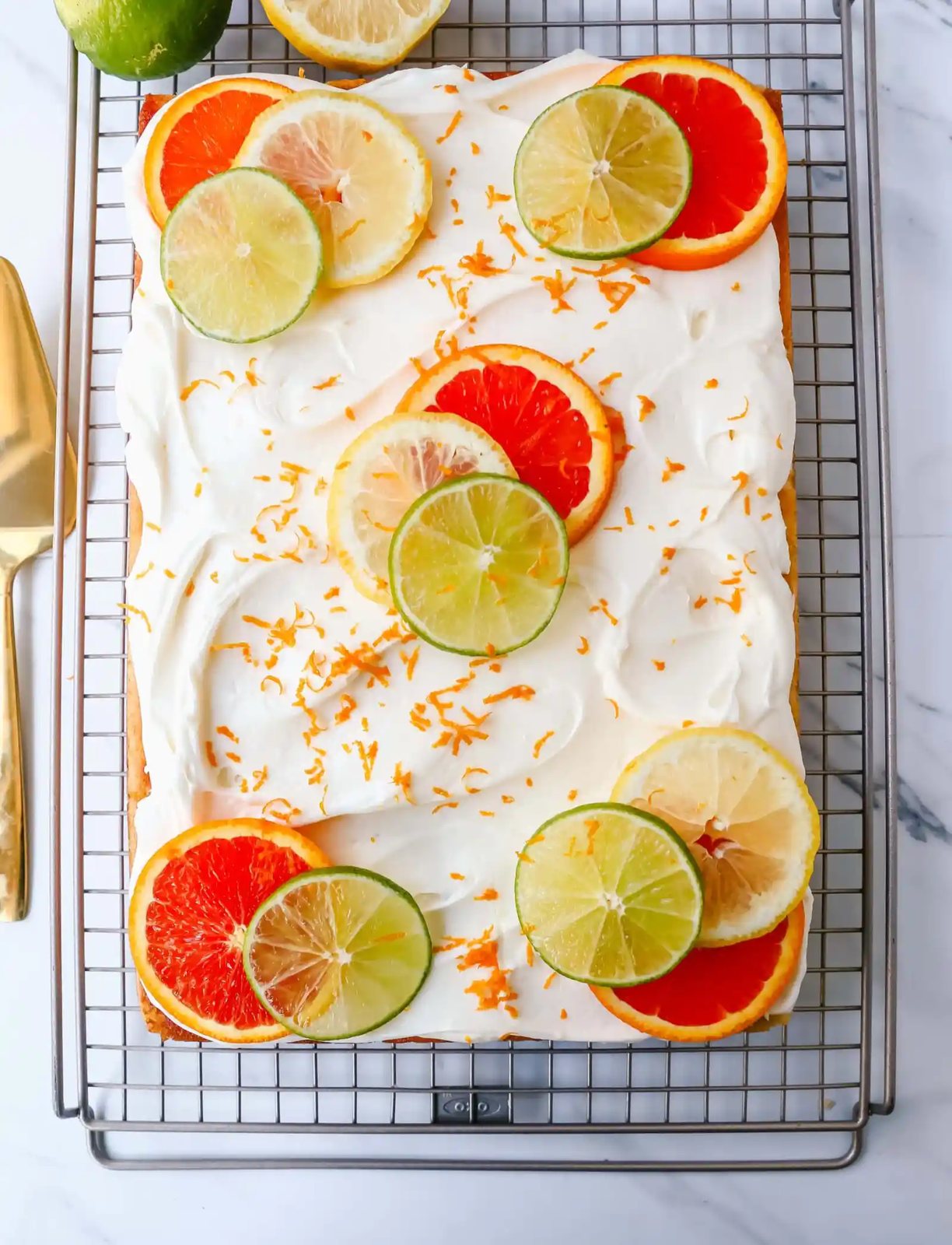 Citrus Sheet Cake