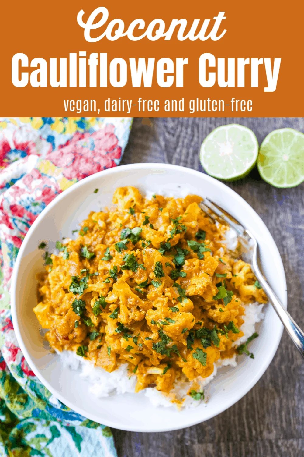 Coconut Cauliflower Curry A rich coconut curry broth with onion, garlic, cauliflower, ginger, Indian spices in coconut milk. Flavorful vegan meal and you won’t even miss the meat! www.modernhoney.com #curry #cauliflower #cauliflowercurry #indianfood