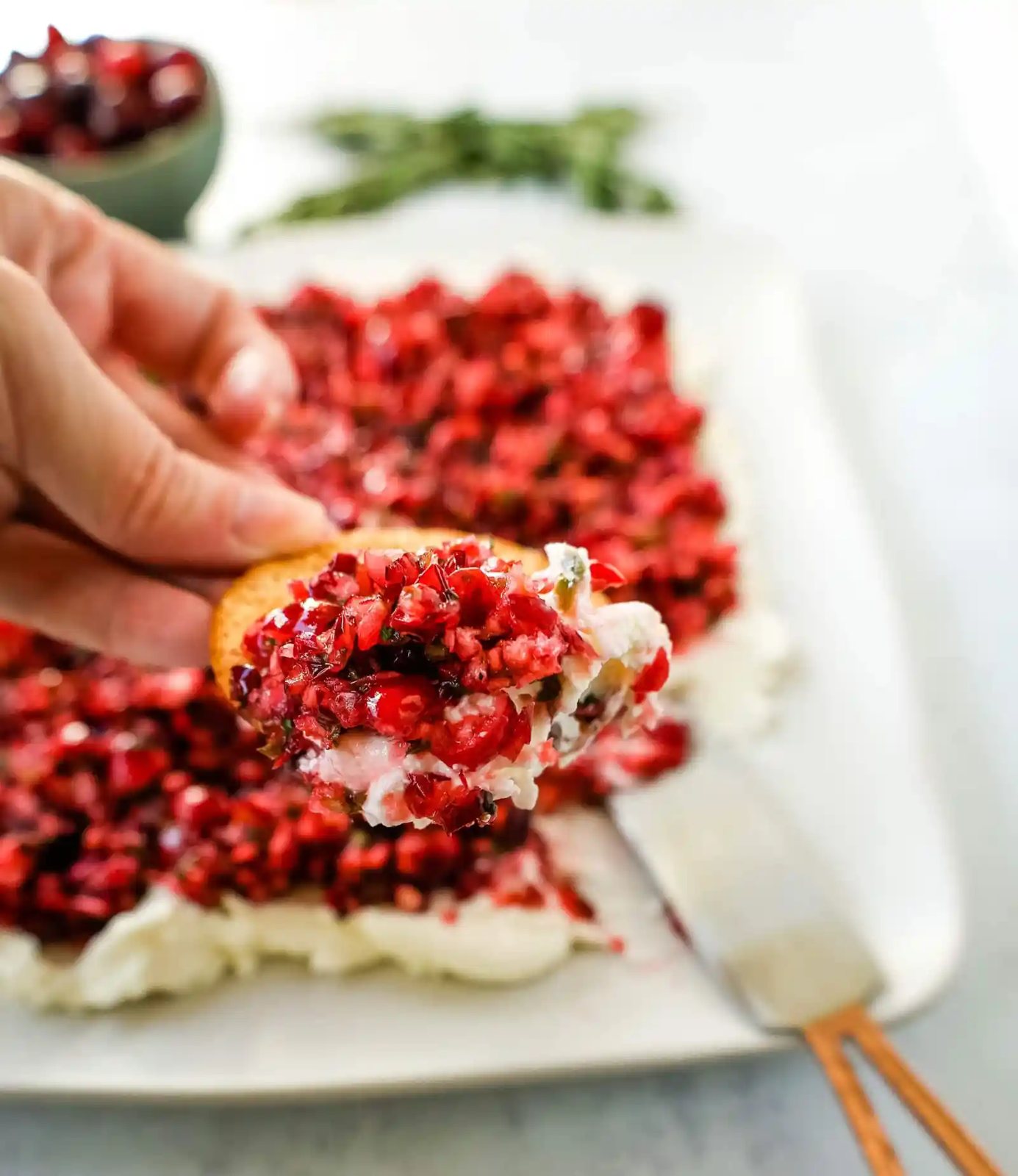 Cranberry Jalapeno Cream Cheese Dip