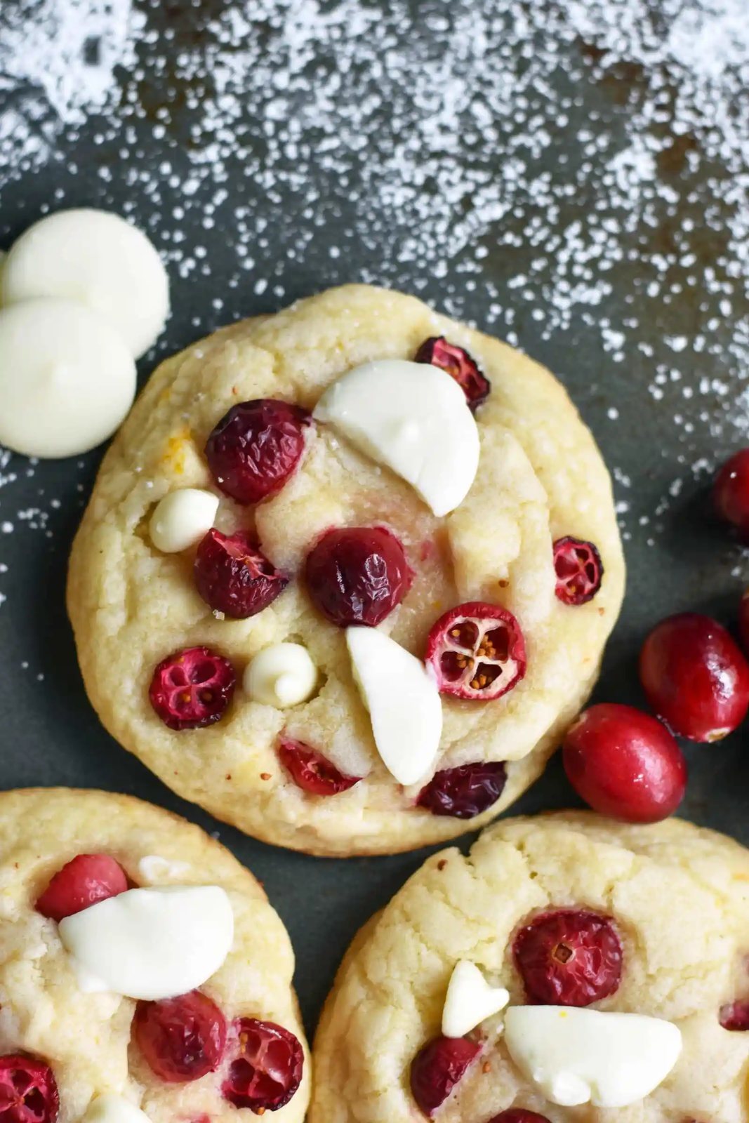 Cranberry Orange White Chocolate Cookies