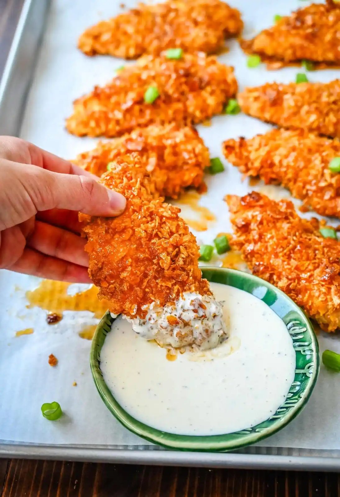 Crispy Baked Hot Honey Chicken