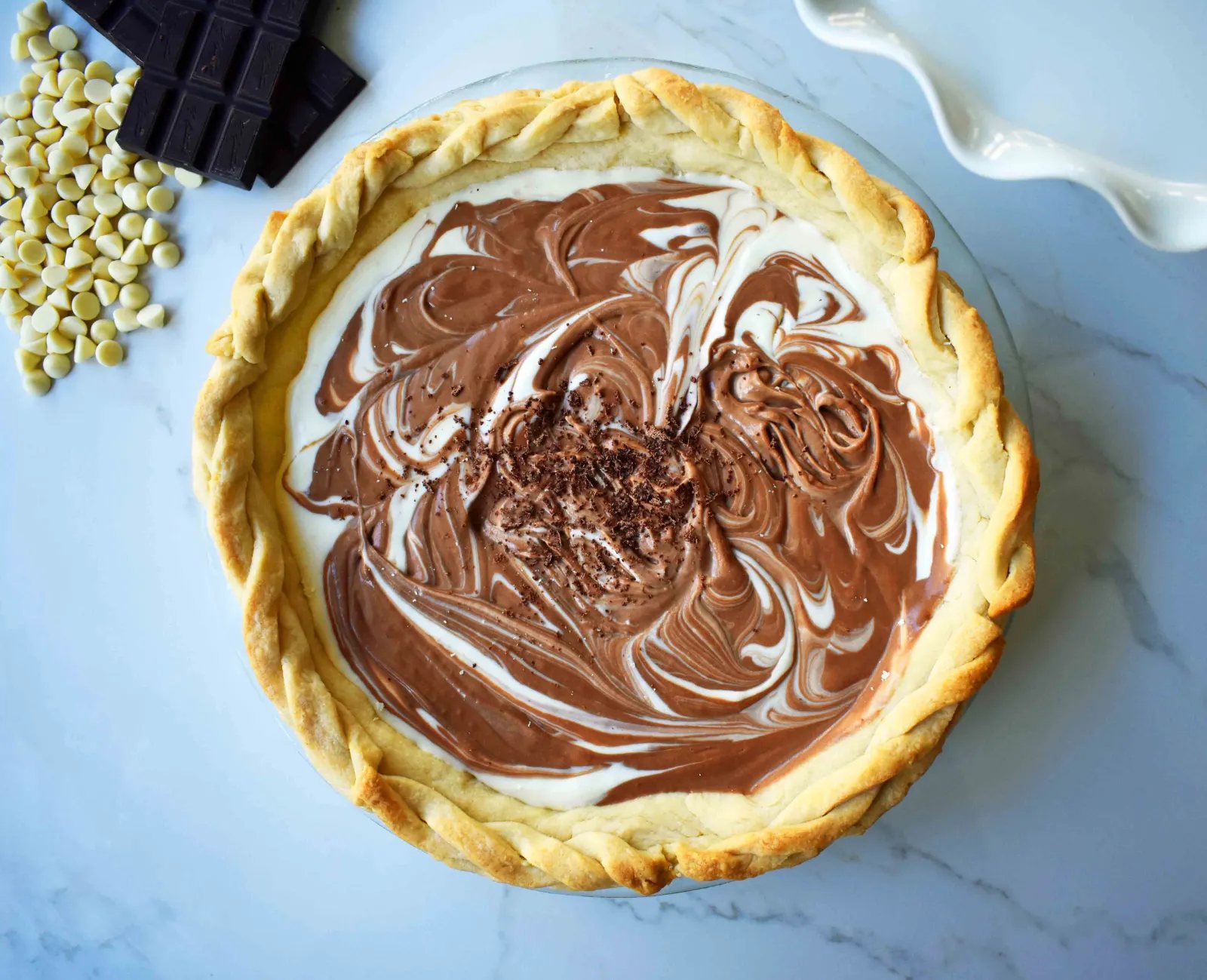Double Chocolate Marble Pie