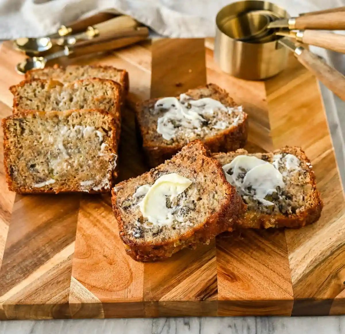 How to make the famous, award-winning Flour Bakery Banana Bread. This is the best banana nut bread recipe and is perfectly moist with sweet banana flavor.