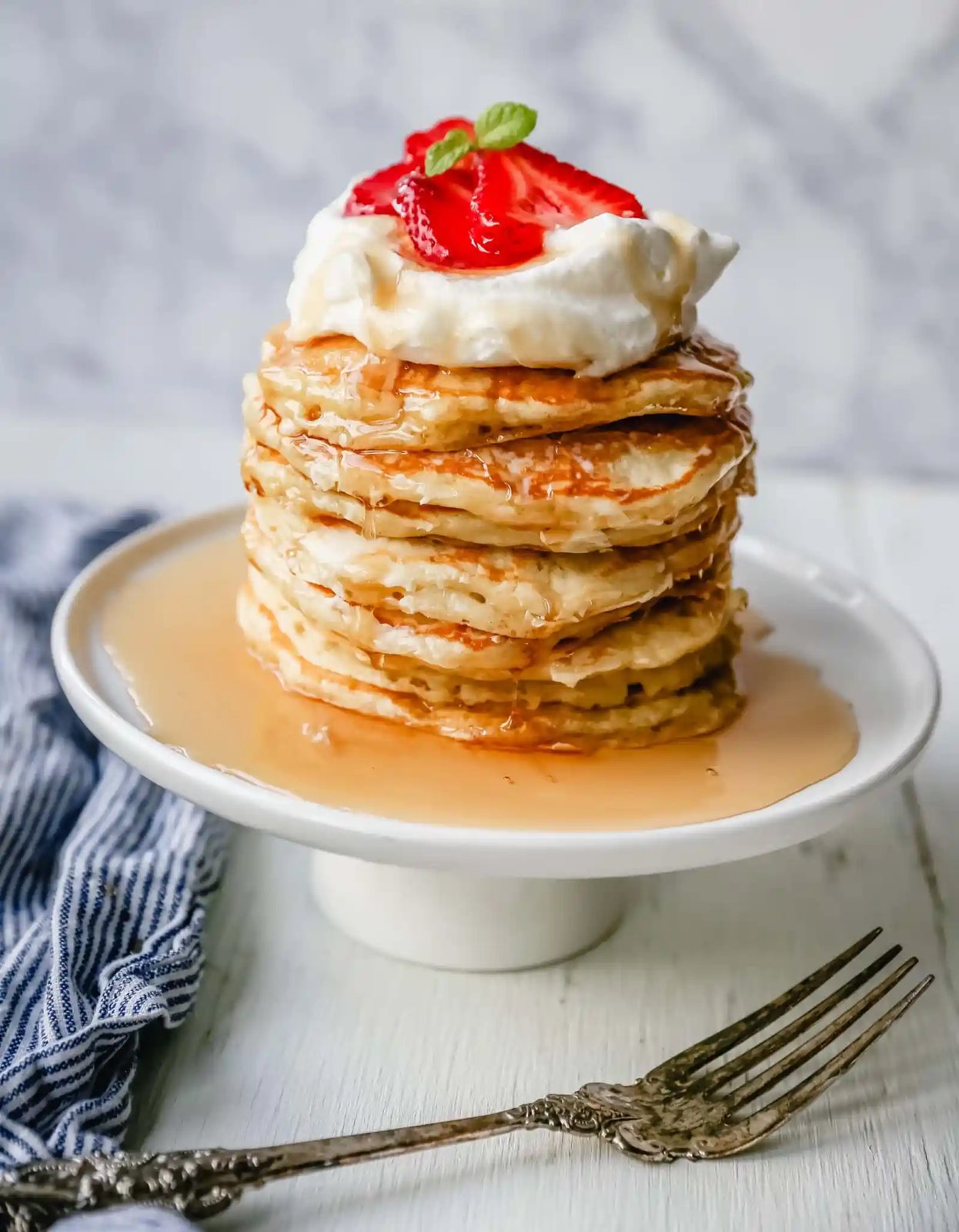 BEST BUTTERMILK PANCAKES. The best homemade buttermilk pancake recipe! This is the only pancake recipe you will ever need. Tender texture, light and fluffy, and these pancakes will melt in your mouth!