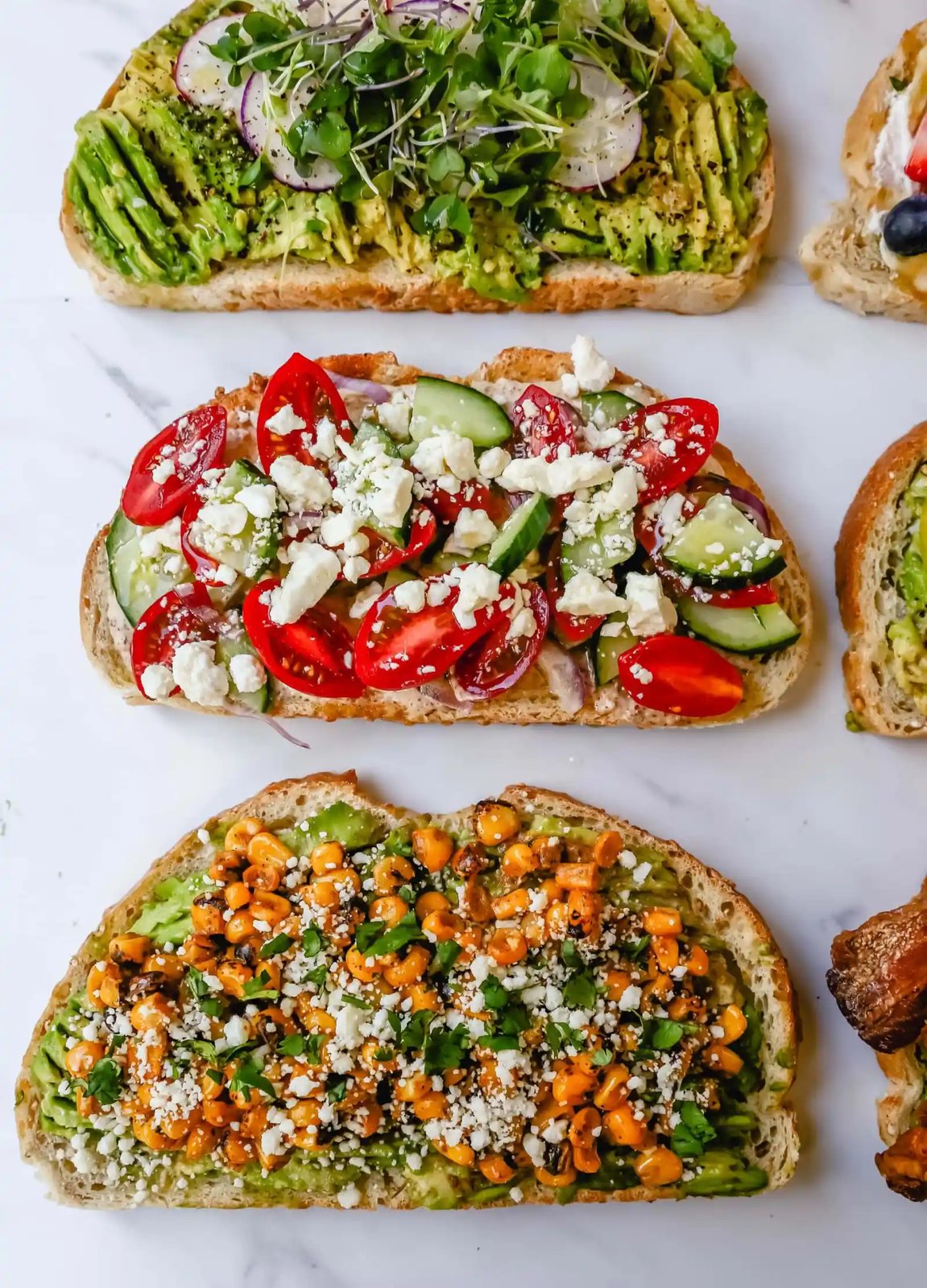 Gourmet Toast Ideas are perfect for quick lunches or for serving at a party. Avocado Toast topping ideas and suggestions for what to put on top of avocado toast.