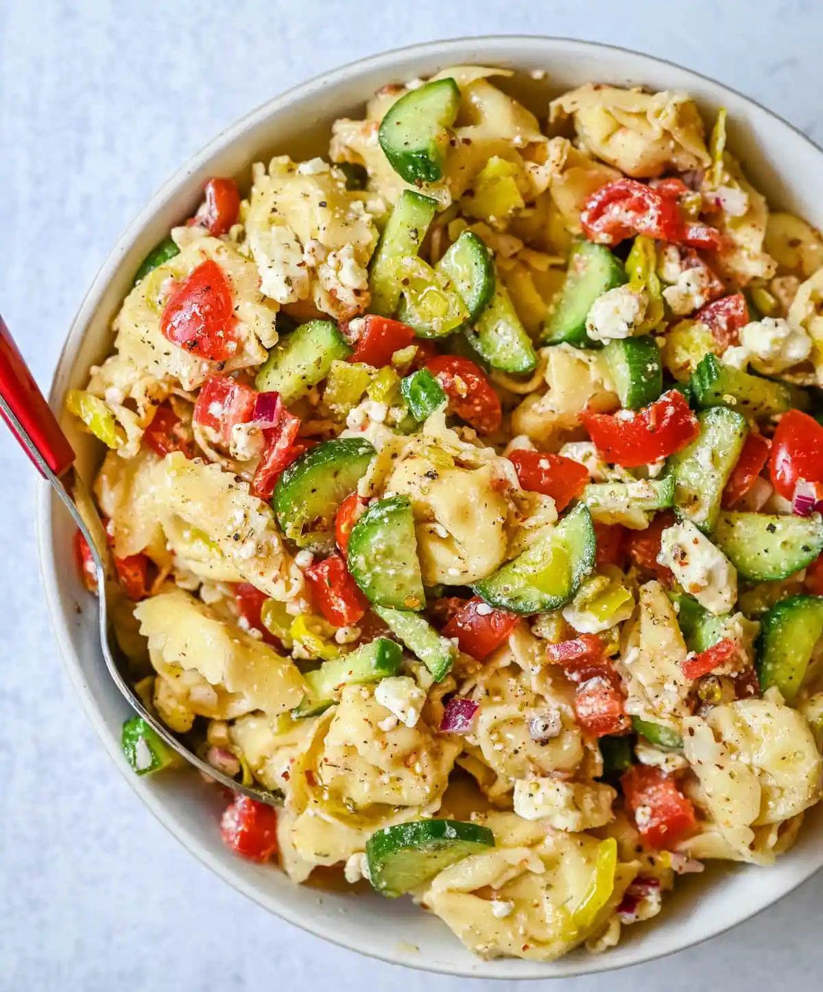 Greek Tortellini Pasta Salad