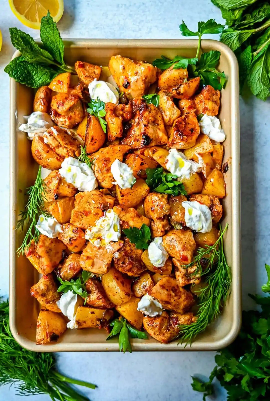 Harissa Chicken and Potatoes