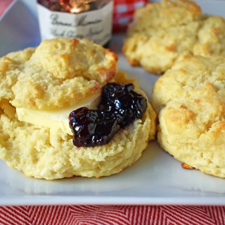 Easy Buttermilk Drop Biscuits. Homemade buttery, flaky biscuits made in less than 20 minutes. A tender, made from scratch biscuit with a crispy outer crust that is super simple to make. www.modernhoney.com