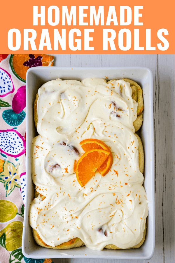 Homemade Orange Rolls Sweet homemade orange rolls with fresh orange zest and topped with an orange cream cheese frosting. www.modernhoney.com #orangerolls #orangerolls #homemadeorangerolls #baking