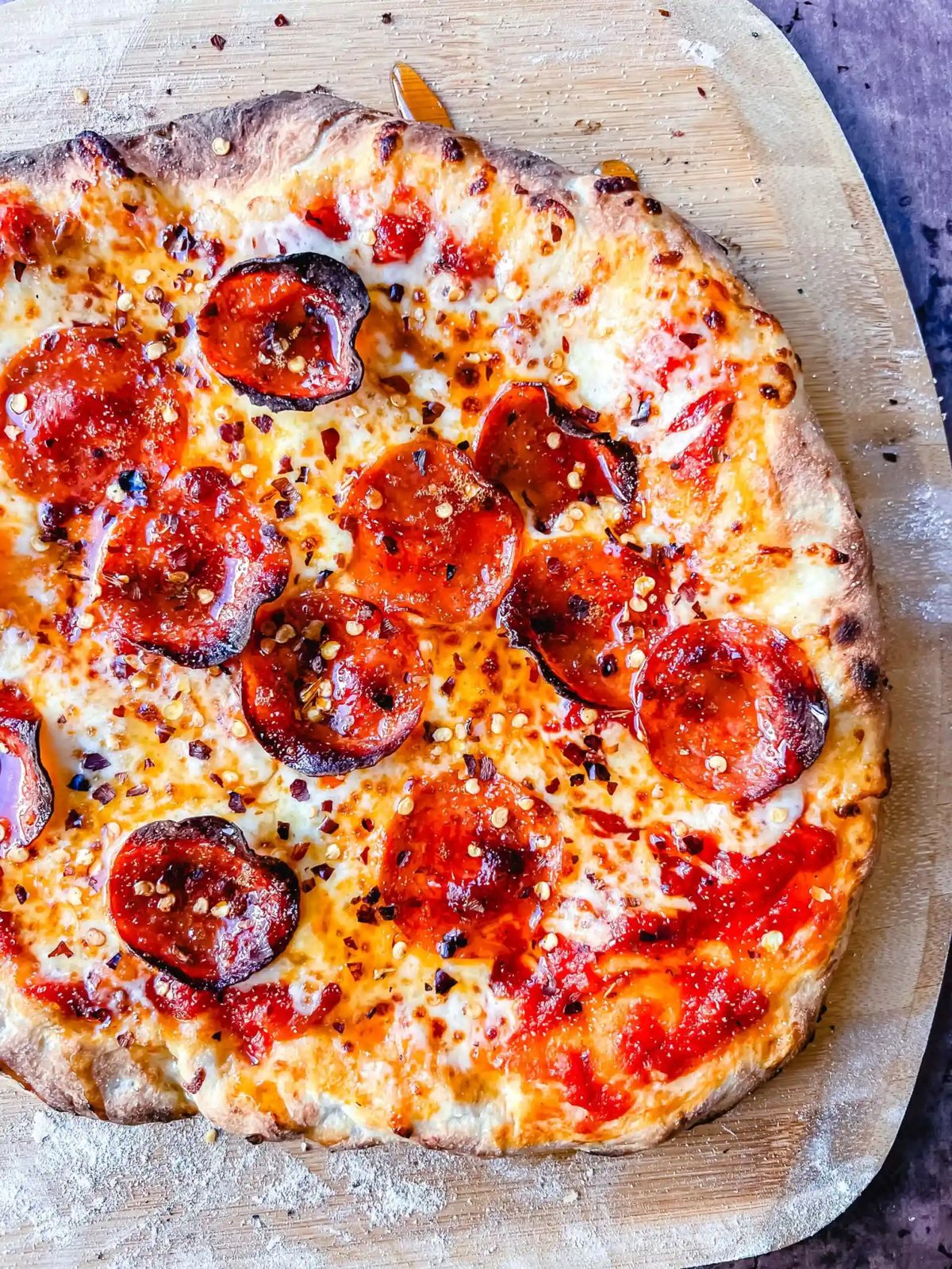 Homemade Pepperoni Pizza