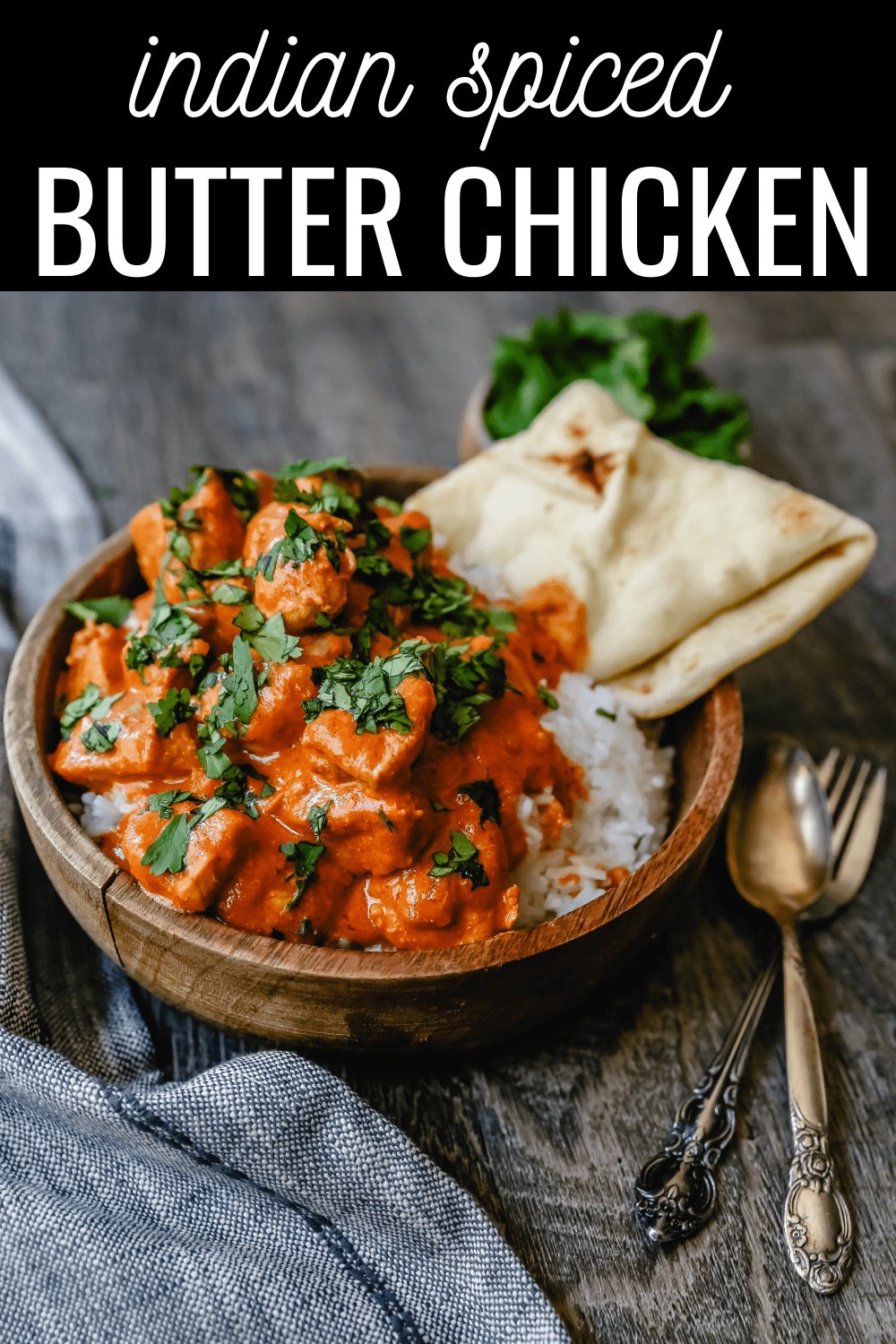 Indian Butter Chicken A popular Indian dish made with tender chicken simmered in a rich, Indian spiced tomato cream sauce. The Best Indian Butter Chicken Recipe! #indianfood #butterchicken