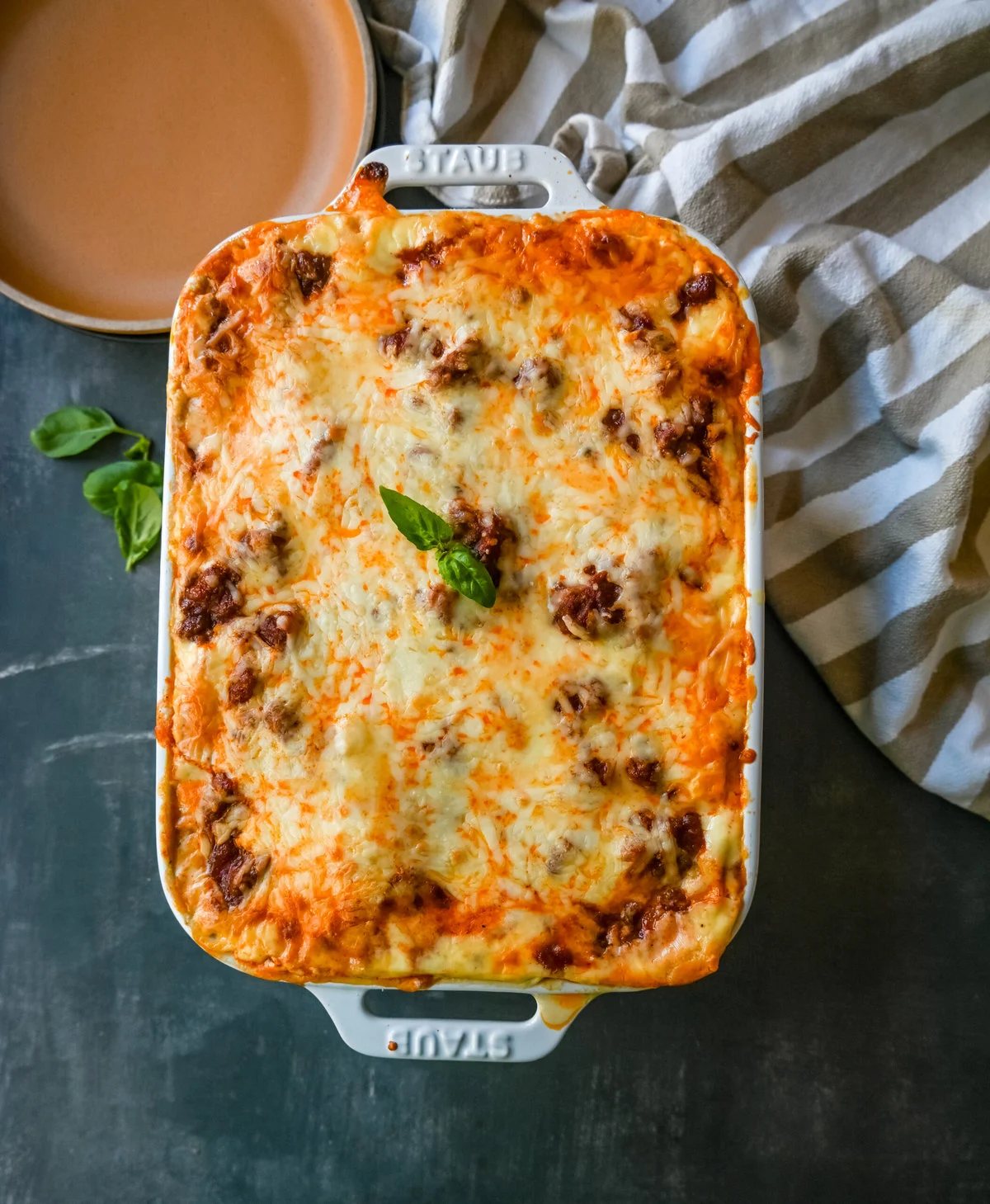 The Best Lasagna Recipe. This Italian Bolognese Lasagna is made with a creamy bechamel sauce with layers of meat sauce and cheese. This homemade lasagna is the best lasagna recipe!