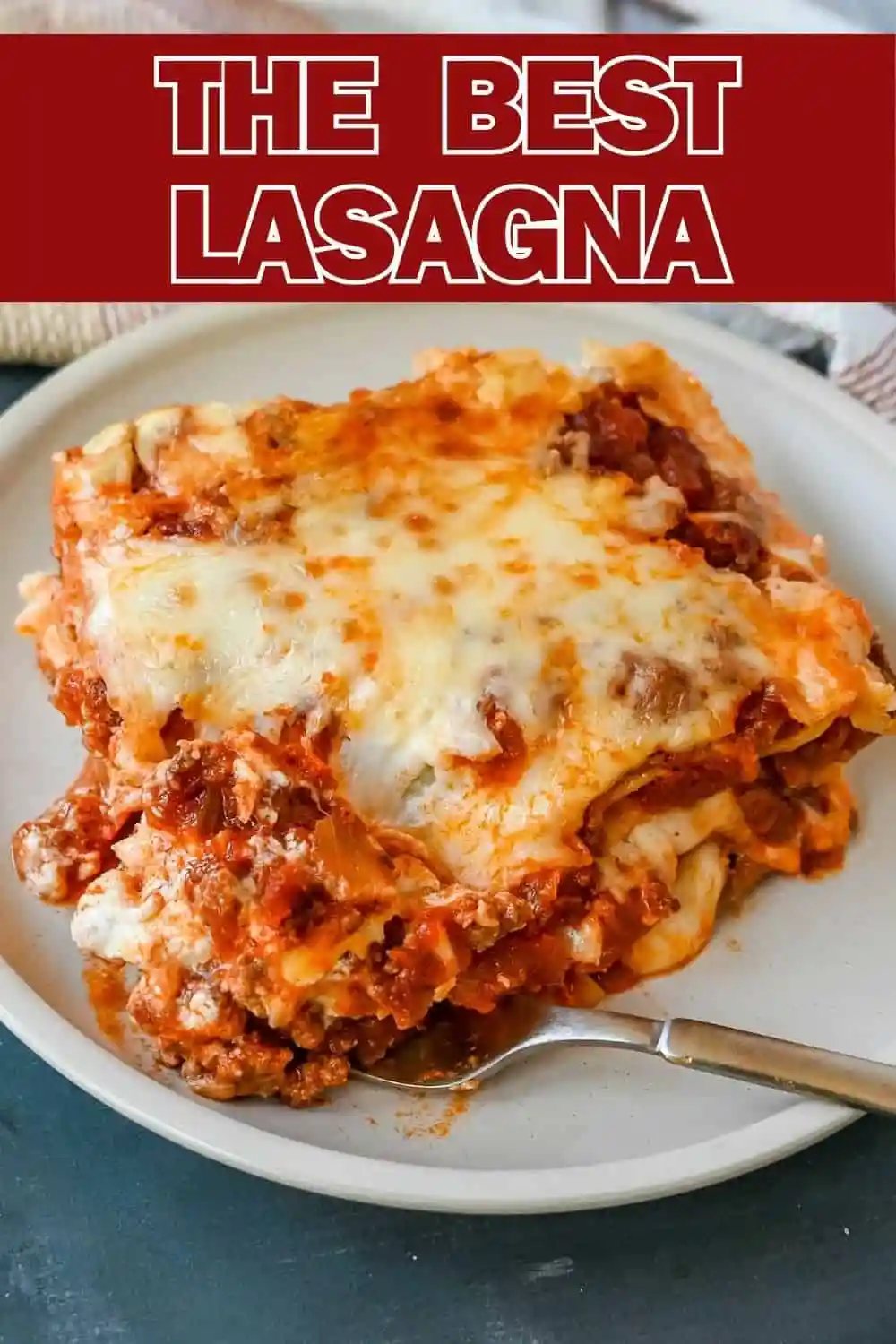 The Best Lasagna Recipe. This Italian Bolognese Lasagna is made with a creamy bechamel sauce with layers of meat sauce and cheese. This homemade lasagna is the best lasagna recipe!