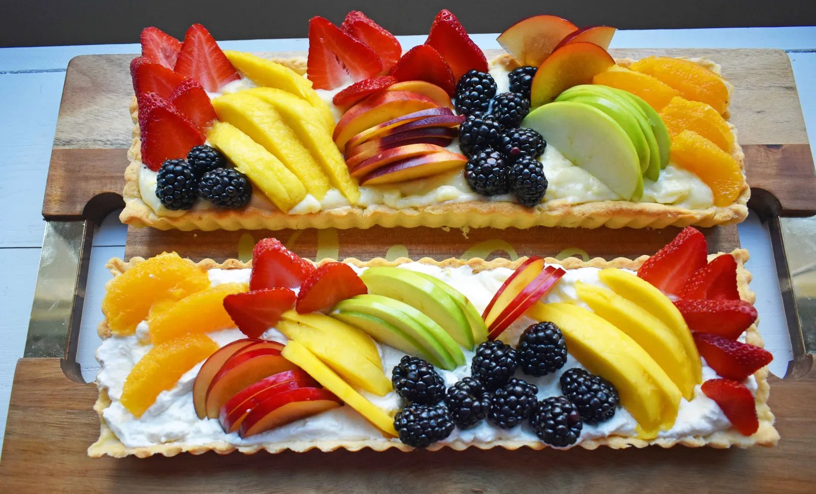 Lemon Cream Filled Fruit Tart